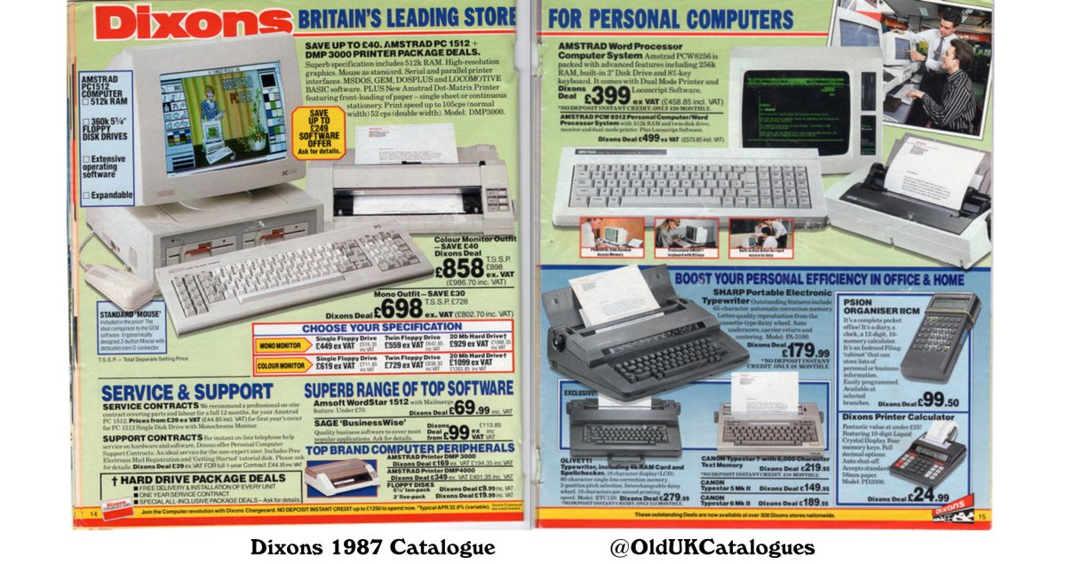 OldUKCatalogues's tweet image. Vintage Dixons Catalogue pages from 1987.