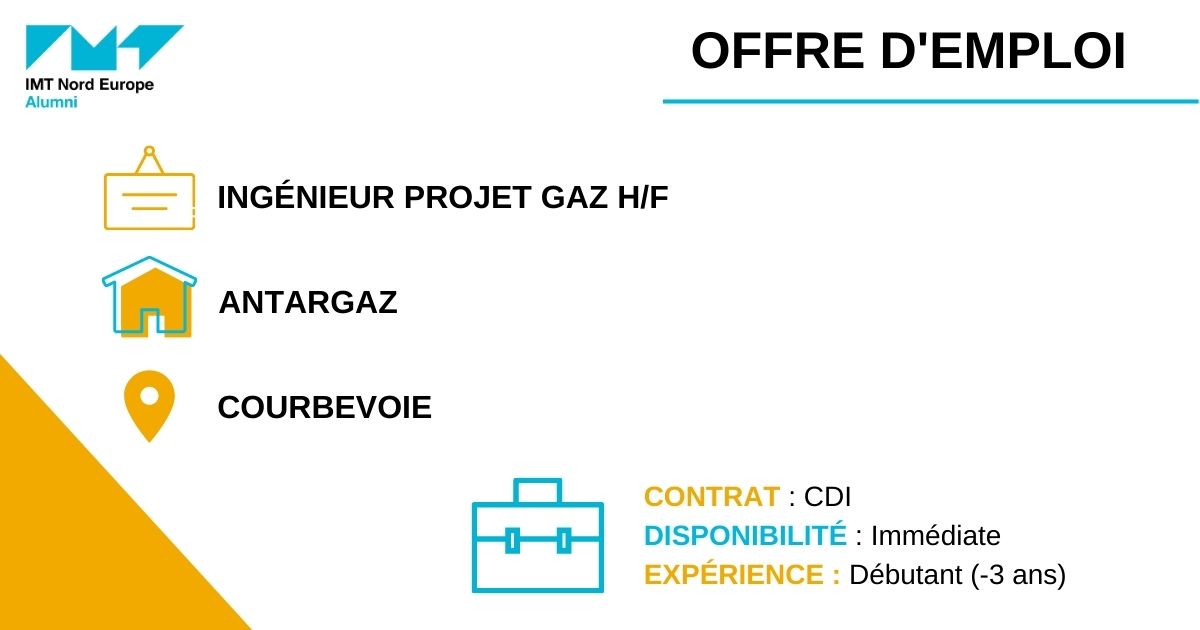 [ OFFRE D'EMPLOI ]

Le #ServiceCarrière te propose une offre en CDI chez ANTARGAZ !

👉 ow.ly/fAEI50Nt3oj

Retrouve les offres d'#emploi proposées par les Alumni ou nos partenaires sur le site web de l'association !