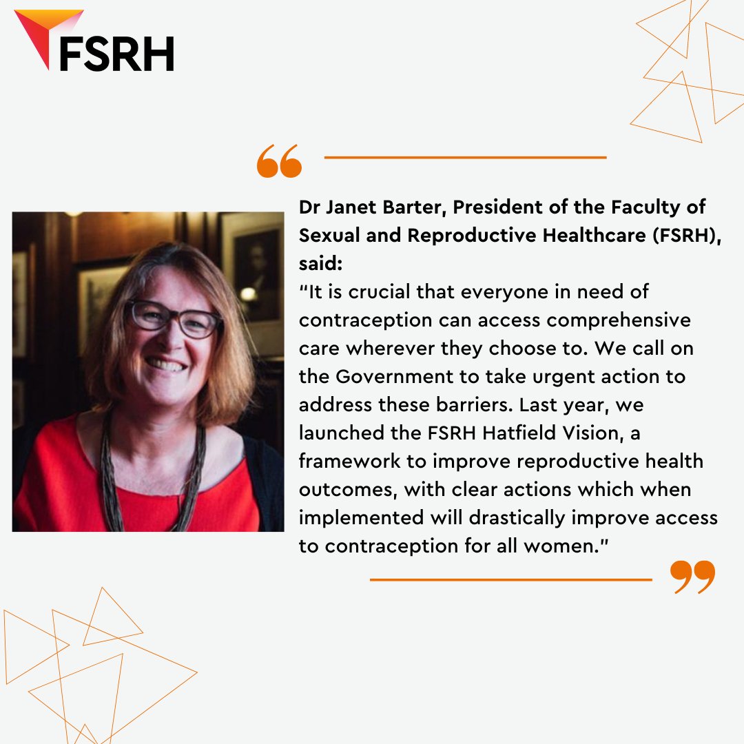 Here is a quote from our President, Dr Janet Barter, from the FSRH statement: ONS releases 2021 annual conception figures for women in England and Wales. 👇Read the full statement here: ow.ly/vmya50Nw7TA