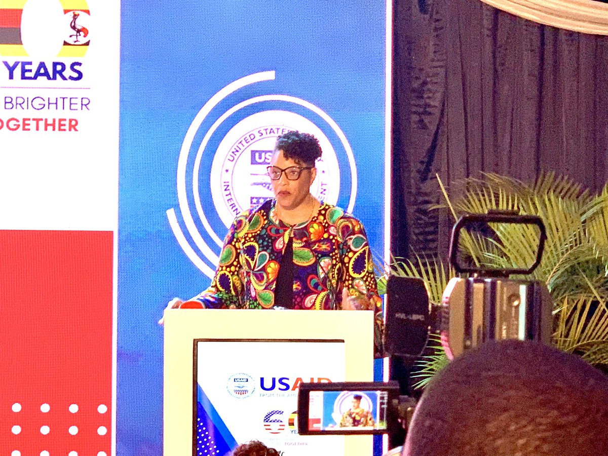 “Just 60 years, 5 months….today, 🇺🇬 became an independent country. Coincidentally, this occurred almost 1 year after the 🇺🇸 Congress passed one of the most important laws governing our intl affairs - the Foreign Assistance Act,” <a href="/USAmbUganda/">U.S. Ambassador to Uganda</a> Brown speaks at the #USAID60UG event.