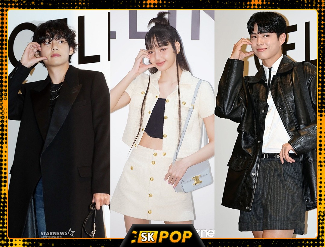 SKPopCulture's tweet photo. 📸The Beautiful #CELINE Boys and Girl, at the Celine Pop Up Store Photo Event in Seoul!✨
#KimTaehyung, #LalisaManobal and #ParkBoGum

#TAEHYUNGxCELINE #CelineBoyV 
#LISAXCELINE #LISAatCelinePopUp
#BOGUMxCeline #ParkBoGumXCELINE 
#CELINEPopUpStore https://t.co/b9WLgWITbt
