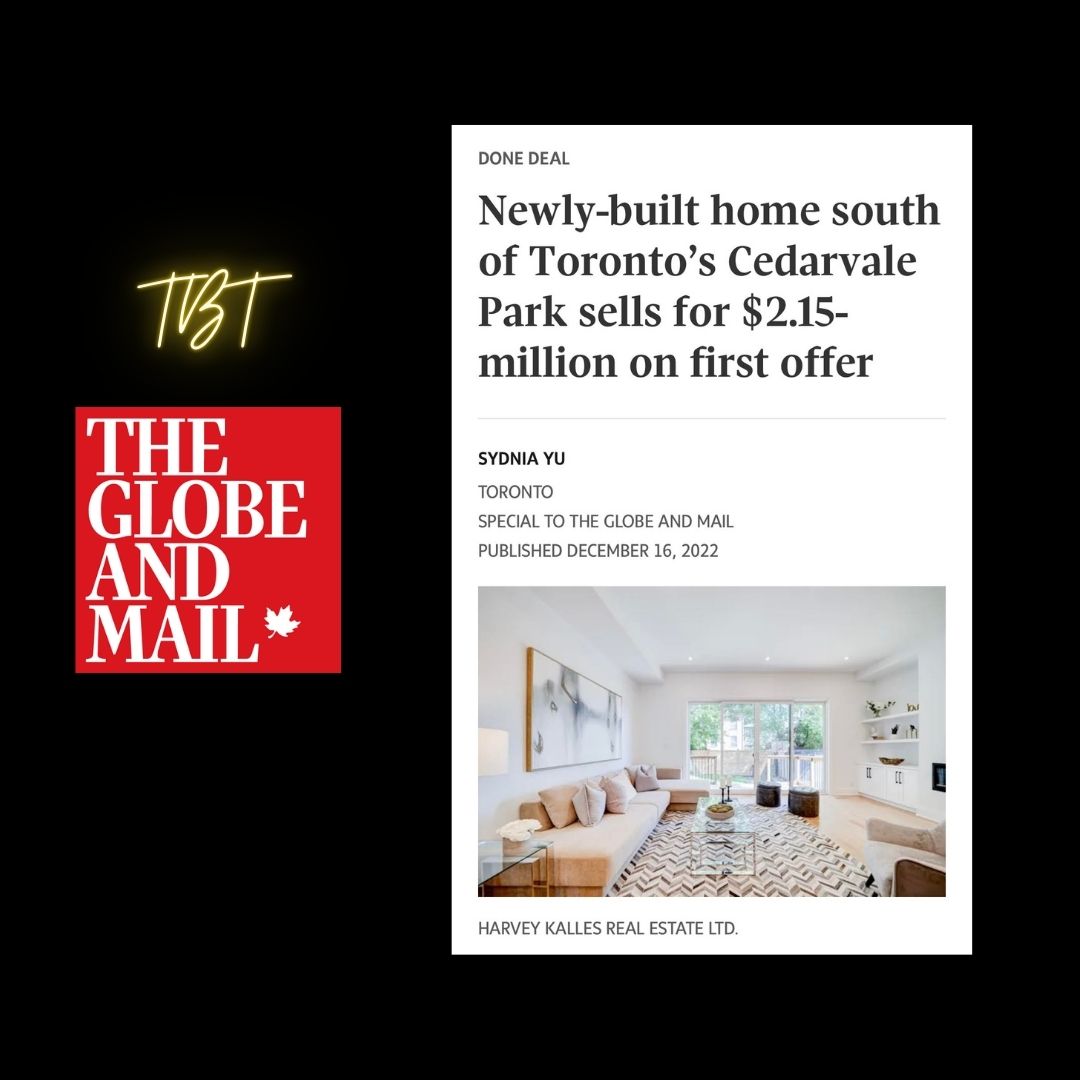 Read the full article about when I sold this property here:

theglobeandmail.com/real-estate/to…