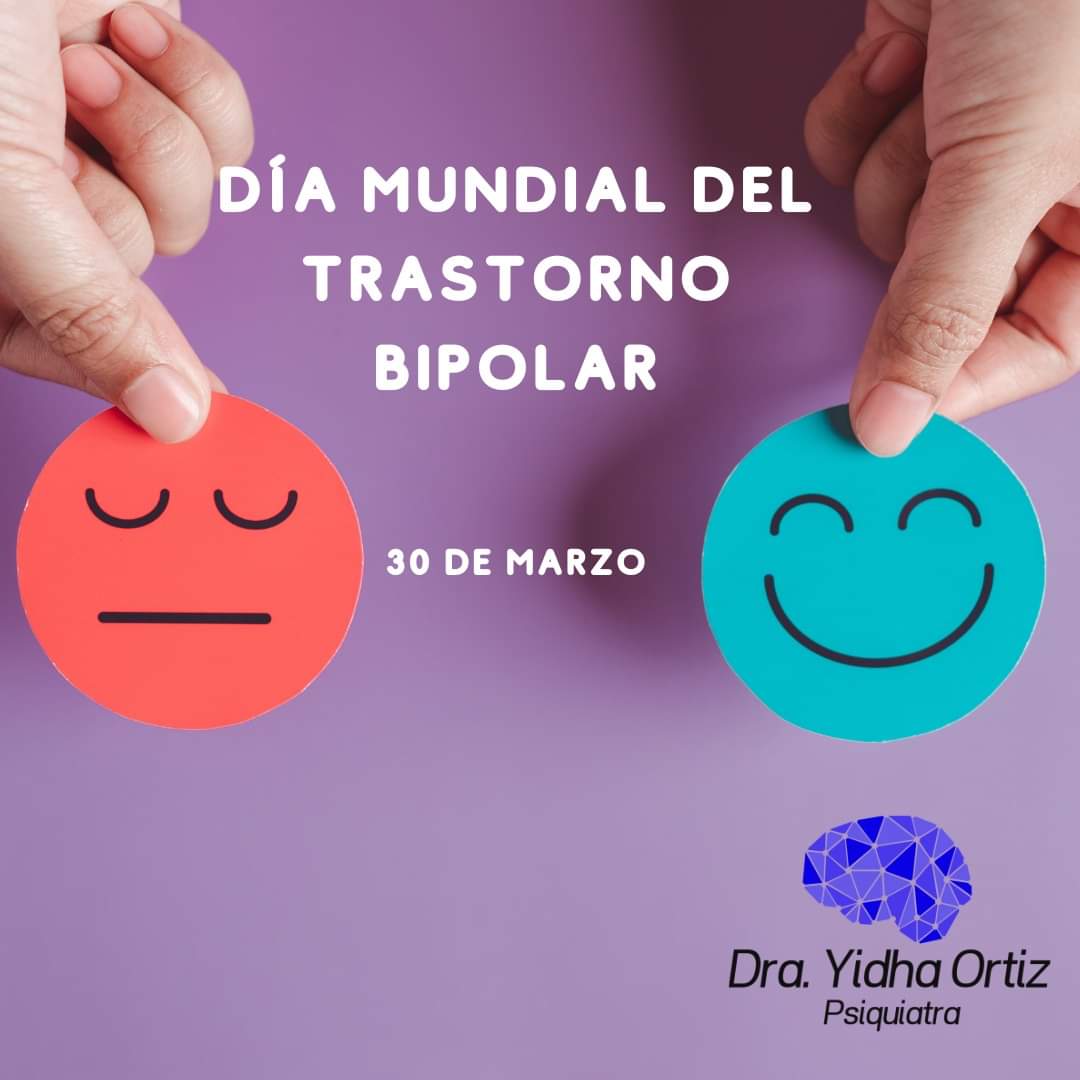 DraYidha's tweet photo. -Aproximadamente 140 millones de personas en el mundo padecen trastorno bipolar.

-La edad media en que suele aparecer la enfermedad por primera vez es alrededor de los 25 años.

#DíaMundialdelTrastornoBipolar  #WBD #DraYidhaOrtiz https://t.co/GsEFf4WANz