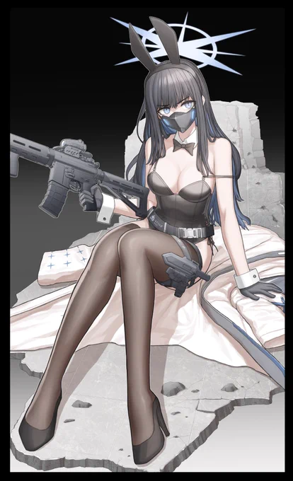#ブルアカ #ブルーアーカイブ바니걸 사오리 완성;;;다음에 아크릴로 뽑을꺼에오;;;;;; 