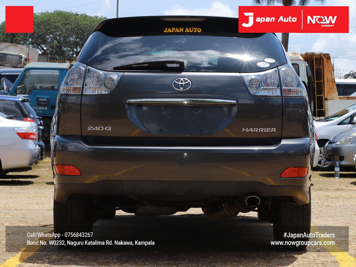 Japanautotrader's tweet image. In Stock, Toyota Harrier 2008.
Call or WhatsApp us on 0756843267 or visit nowgroupcars.com #nowgroupcars #japanautotraders #kampalarides #safecars #Uganda #luxurycarsforsale #instagramcars #tiktokcars #snapchatcars #kampaladealership #toyotaharrier