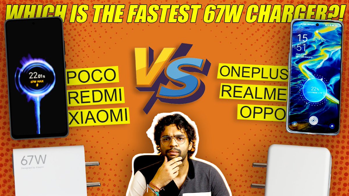 Pbhajanka's tweet photo. Fast Charging Test🔥| Oppo SuperVooc vs Xiaomi SonicCharge 67W
Link: https://t.co/413MolWDlb
@XiaomiIndia vs @OPPOIndia #fastcharger #fastcharging #chargingtest #fast #Chargers https://t.co/q5helJ9HrM