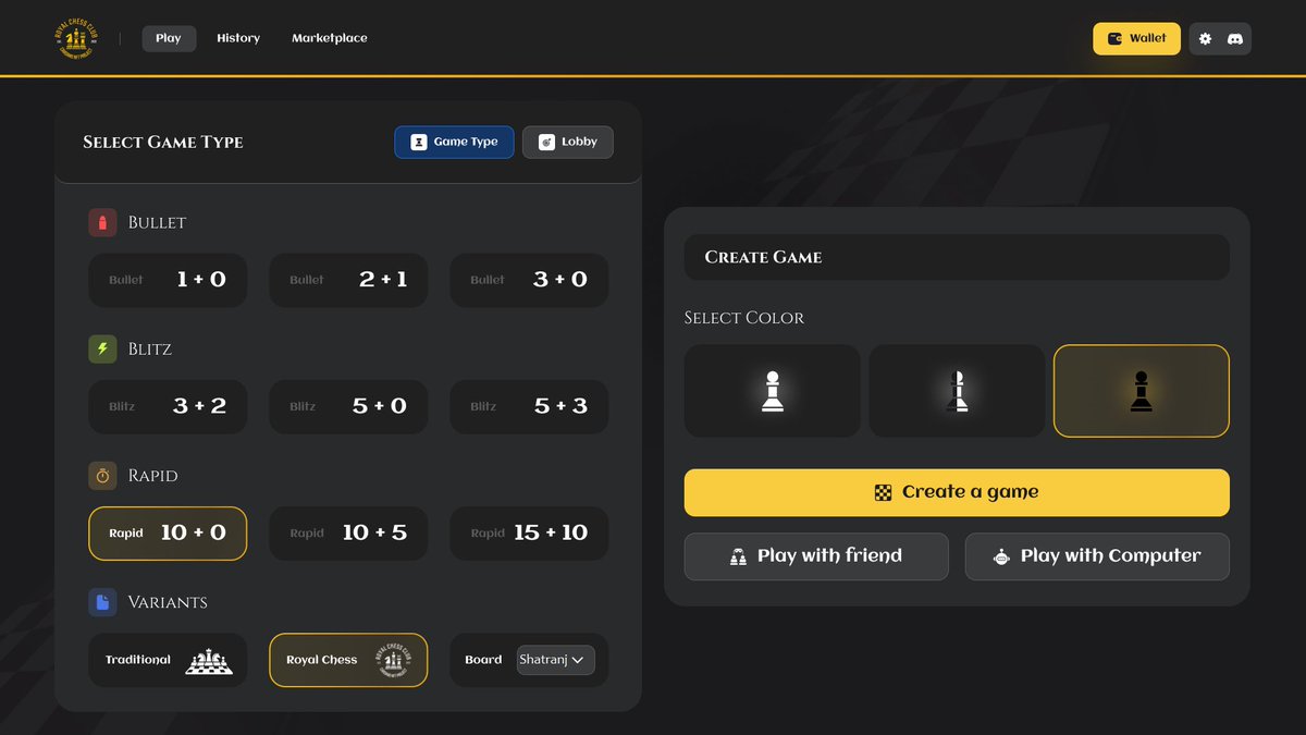 Royal_ChessClub's tweet photo. 💥 Game Dev Update! 💥

We're thrilled to announce that our game development is in full swing! 🚀

Next, we're focusing on time control, playing with friends &amp; joining lobbies for the ultimate user experience.

Stay tuned for updates &amp; check out our design!

#Chess #Cardano #NFT https://t.co/PCRtvhR4Td