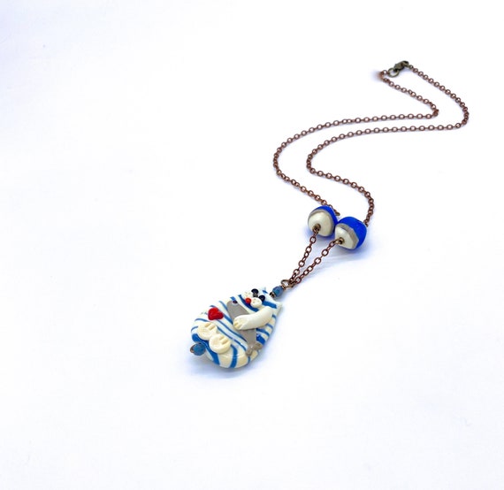 Zen Cat Pottery on Twitter "Striped Cat Necklace, artisan via