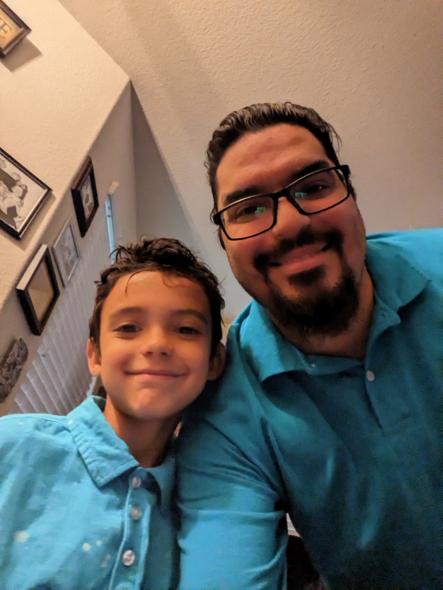 Matching with my son to send him off to the gifted and talented research expo. I know he's going to be great talking all about his break dance skills!