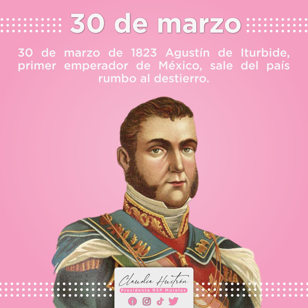claudiahuitrnv1's tweet photo. Les comparto este dato del primer emperador de México 📝

#RSP #YoSíSoyDeMorelos #progresistas #Morelos #efemeride #HistoriadeMexico #RSPMorelos https://t.co/RhDLebE49B