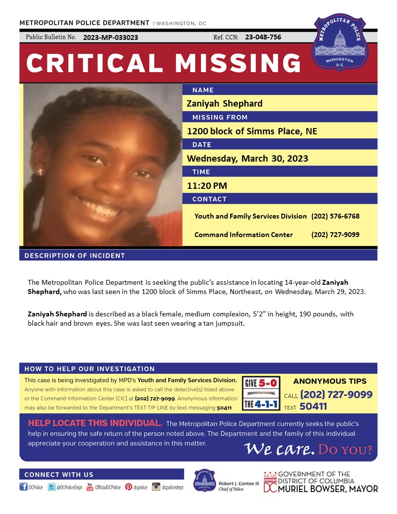 DC Police Department tweet media