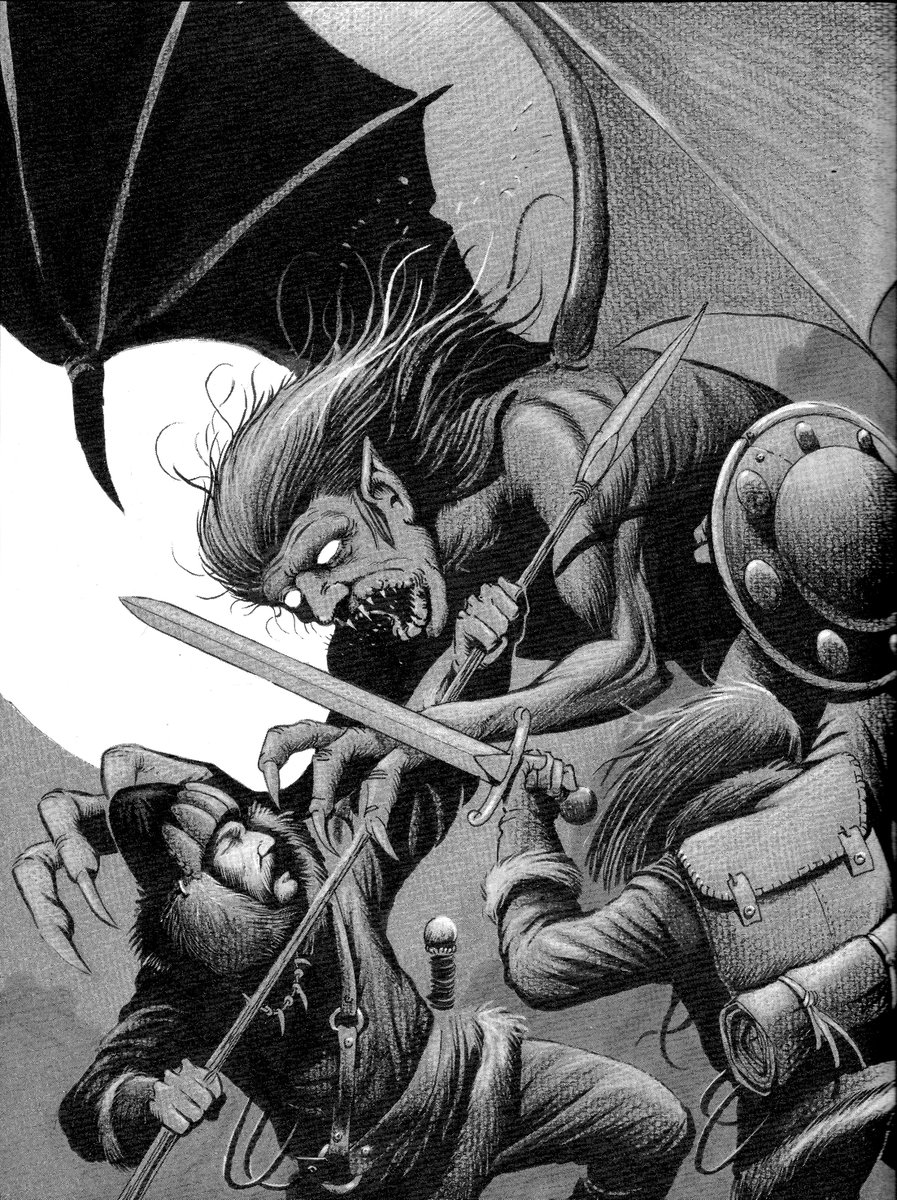 From: AD&amp;D Unearthed Arcana.
Artist: Timothy Truman.