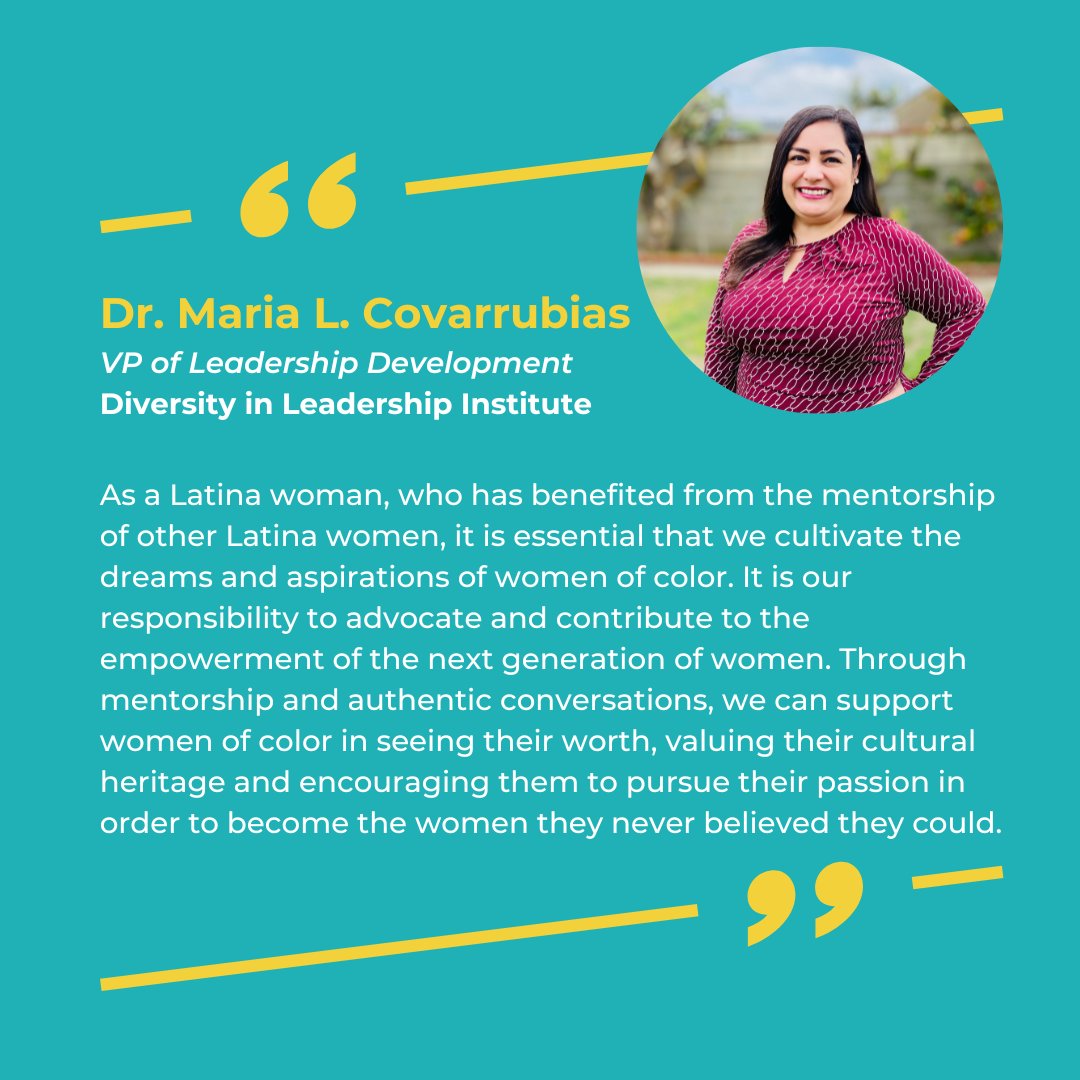 GPSN_LA's tweet photo. First up is Dr. Maria L. Covarrubias, VP of Leadership Development at the Diversity in Leadership Institute
(@dil_institute) #WomensHistoryMonth 2/9 https://t.co/TMR82NTZEj