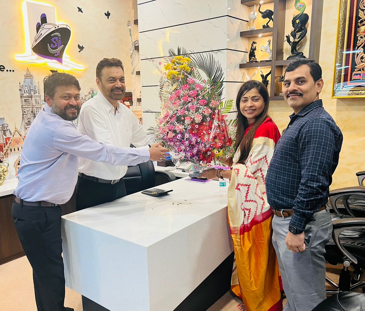 Welcomed my sister, Ms. Shweta Shalini, Spokesperson, Secretary and Media Prabhari of BJP Maharashtra in my office