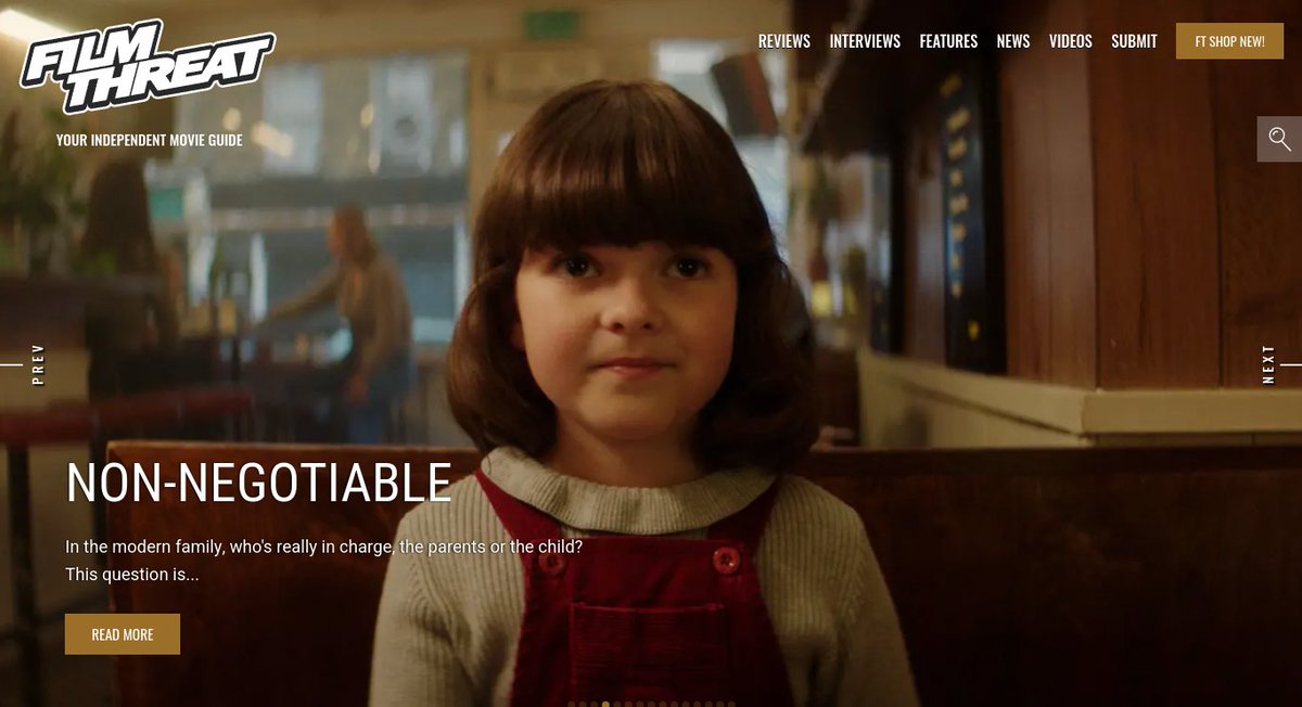 FilmThreat's tweet image. “…Deb passes them a list of 57 demands with requisite glitter and stickers.” Is Non-Negotiable too precocious for its own good? Read Alan Ng's review to find out.
filmthreat.com/reviews/non-ne… #SupportIndieFilm #NonNegotiable #Short #Comedy
