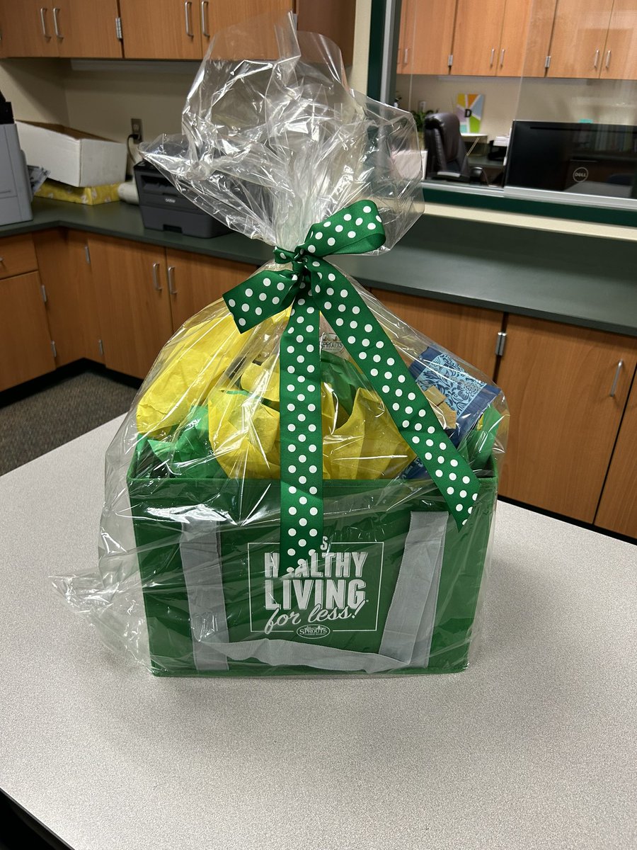 Thank you @sproutsfm for our goodie basket for our @SchellCoyotes1 staff! We appreciate you!