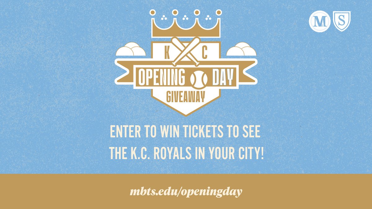 ⚾ OPENING DAY ⚾

To celebrate #OpeningDay, we’re giving away tickets to watch the <a href="/Royals/">Kansas City Royals</a> in YOUR city!

With 5 pairs of tickets for 5 winners, this giveaway offers any fan the chance to catch a game and cheer on the Royals or your team.

Enter here: mbts.edu/openingday
