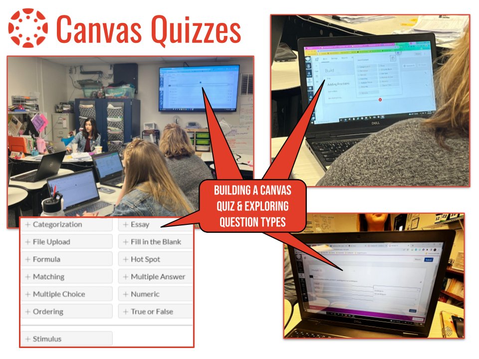 Elementary CANvas Quizzes led by <a href="/Kel_Sanders/">Kelli Sanders</a> 🤩
These 5th grade teachers are excited about all the question types you can build! 
✨Schedule your Pop IT Up 4th Quarter PD✨to explore <a href="/Canvas_by_Inst/">Canvas by Instructure</a>  Quizzes (Yes, you can marry this with GClassroom) 😉
#NISDIT