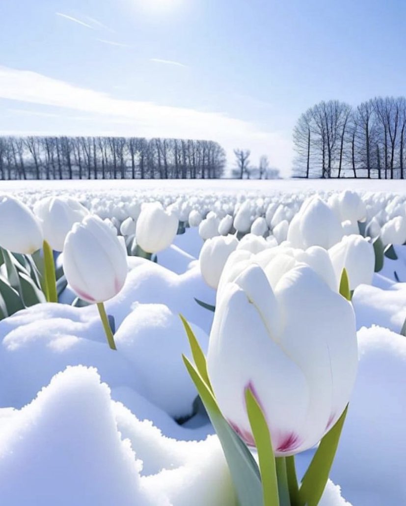 Gaamuk's tweet photo. You have seen tulips in spring. But tulips in winter are an entirely different feeling #flowerlove https://t.co/mZZu972mXY