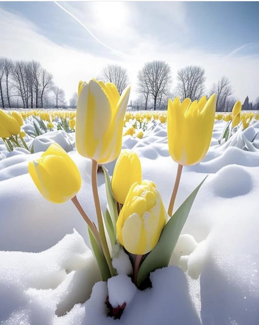 Gaamuk's tweet photo. You have seen tulips in spring. But tulips in winter are an entirely different feeling #flowerlove https://t.co/mZZu972mXY