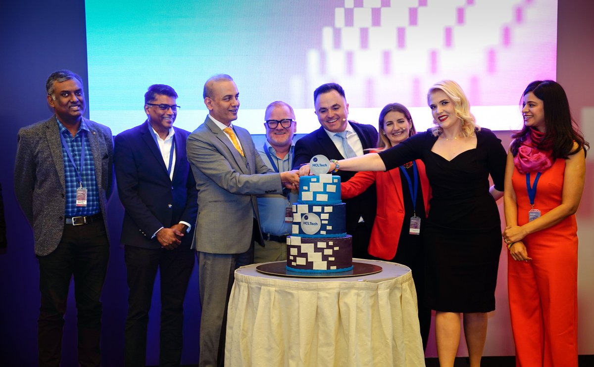 hcltech's tweet photo. We're thrilled to celebrate our growth and our fifth anniversary in #Romania. Thank you to our leaders for sharing insights & our clients, partners, special guests and employees who joined us to make the occasion special. #HCLTechRomania 🇷🇴#SuperchargingProgress #FindYourSpark https://t.co/b498cFGPIH