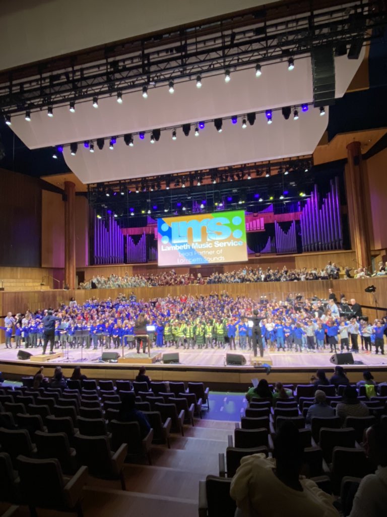 Yesterday, our Year 2 classes performed at The Royal Festival Hall as part of @lambethmusic Festival. It was a such a special experience for all of those involved. We loved hearing the little voices of Lambeth, coming together through their joint love of music 🎶