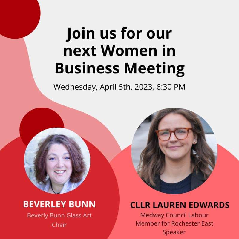 Excited to be speaking at the next meeting of Women in Business North Kent & Medway on 5th April. Book your place here 👉 bit.ly/3zw9NVl
#womeninbusiness #networking #smallbusiness #keepitkent