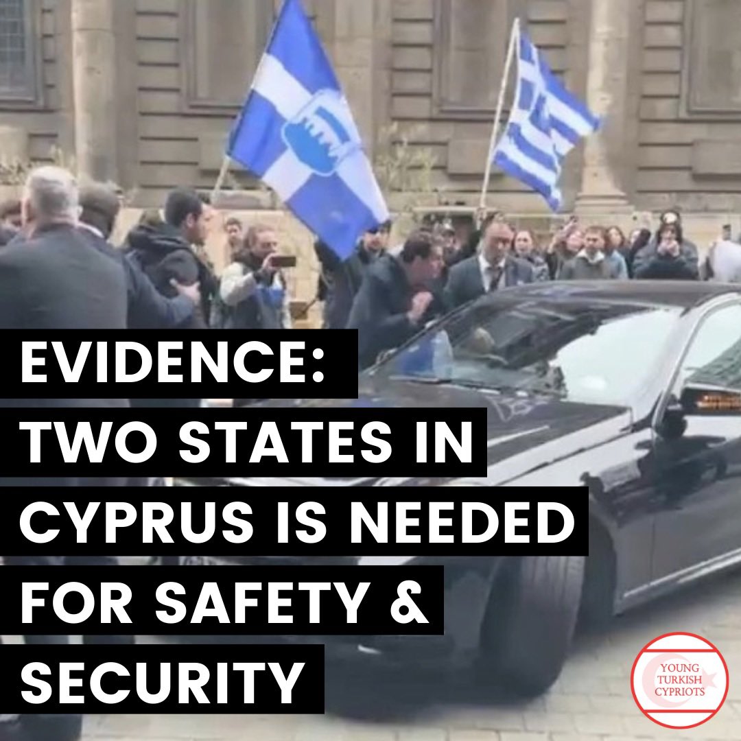 The actions of the racist Greek/Greek Cypriot rally once again proves why there NEEDS to be two separate states in Cyprus. 

The Turkish world collectively came together yesterday on social media to condemn the attack on the President of the TRNC, <a href="/ErsinrTatar/">Ersin Tatar</a> 

#2statesinCyprus