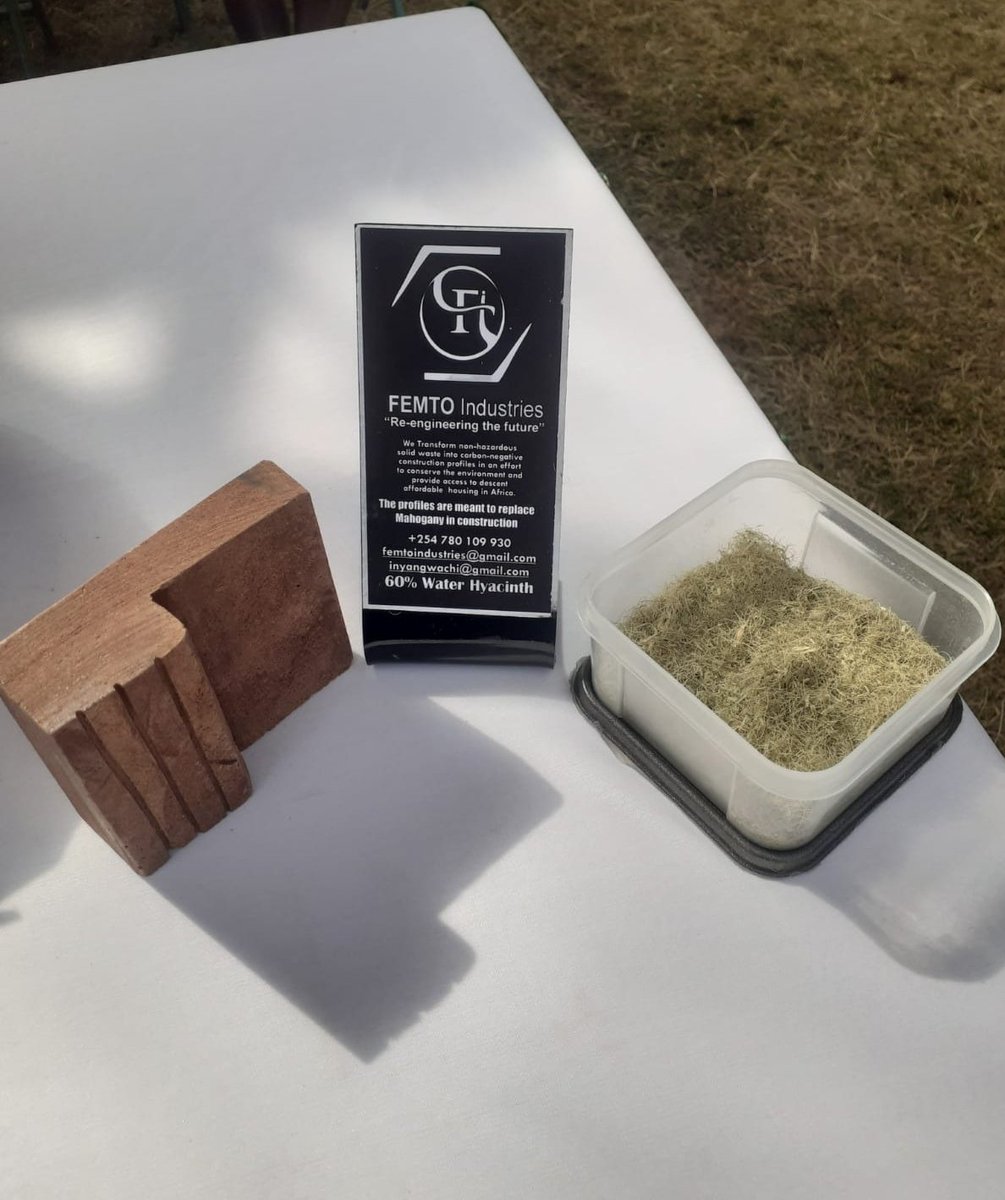 FemtoIndustries's tweet photo. Inline with the Kenyan government's noble drive to plant 15 Billion trees, @FemtoIndustries have created a material from #waterhyacinth matching up the qualities of mahogany.
#sustainableliving 
#HousingUrbanKE
#USAID
#EUinKenya
#UNEP
#UKinKenya
#KisumuCountyKE
#UN_HABITAT https://t.co/fZoEflCjvr