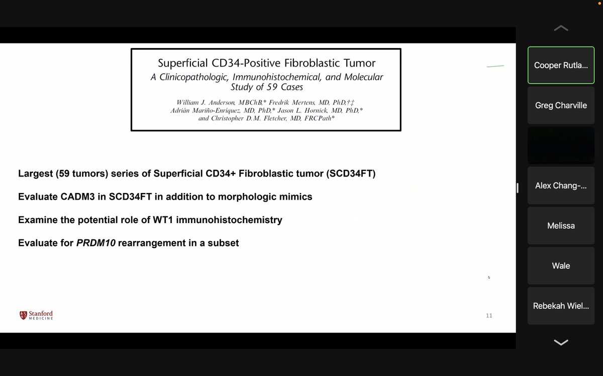 @CooperRutlandMD does a great job summarizing the literature on SCD34FT at this morning's #BSTpath journal club @StanfordPath
