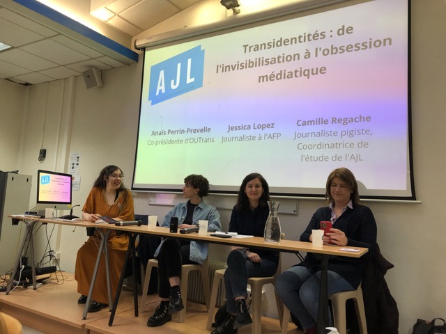 AJL (@ajlgbt) on Twitter photo 📣 Ce soir l’Association des journalistes LGBTI organise une table ronde à <a href="/IPJdauphine/">IPJ Dauphine-PSL</a> : "Transidentités : de l’invisibilisation à l’obsession médiatique". Avec <a href="/assoOUTrans/">OUTrans</a>, <a href="/Jessloesc/">Jessica Lopez</a> de @AFPfr et @cregache, Coordinatrice de la dernière étude AJL. 📣 Ce soir l’Association des journalistes LGBTI organise une table ronde à <a href="/IPJdauphine/">IPJ Dauphine-PSL</a> : "Transidentités : de l’invisibilisation à l’obsession médiatique". Avec <a href="/assoOUTrans/">OUTrans</a>, <a href="/Jessloesc/">Jessica Lopez</a> de @AFPfr et @cregache, Coordinatrice de la dernière étude AJL.