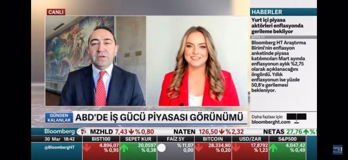 BloombergHT’de <a href="/ALICINAR/">Dr. Ali Çınar</a> ile ABD’deki iş gücü piyasalarını ve <a href="/RevelioLabs/">Revelio Labs</a>’de yaptığımız çalışmaları konuştuk. 
Çalışmalarımızı takip etmek isteyenleri bekleriz: reveliolabs.us8.list-manage.com/subscribe?u=5b…