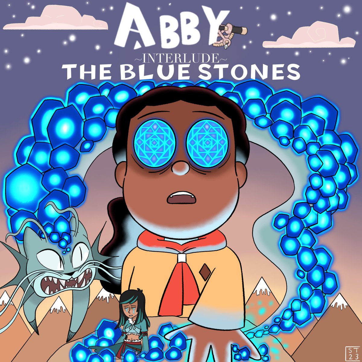 OccultOddityArt's tweet photo. A new chapter of our Hilda spinoff comic Abby is up on Webtoon! It's an interlude on the origins of water witches, the main plot will resume the next chapter 😁
Here's the link: https://t.co/utNM5tWFGm 
(Or just search my name "Stargazer Toons" on Webtoon)
#Hilda #HildaNetflix https://t.co/yaOpBwMKwh