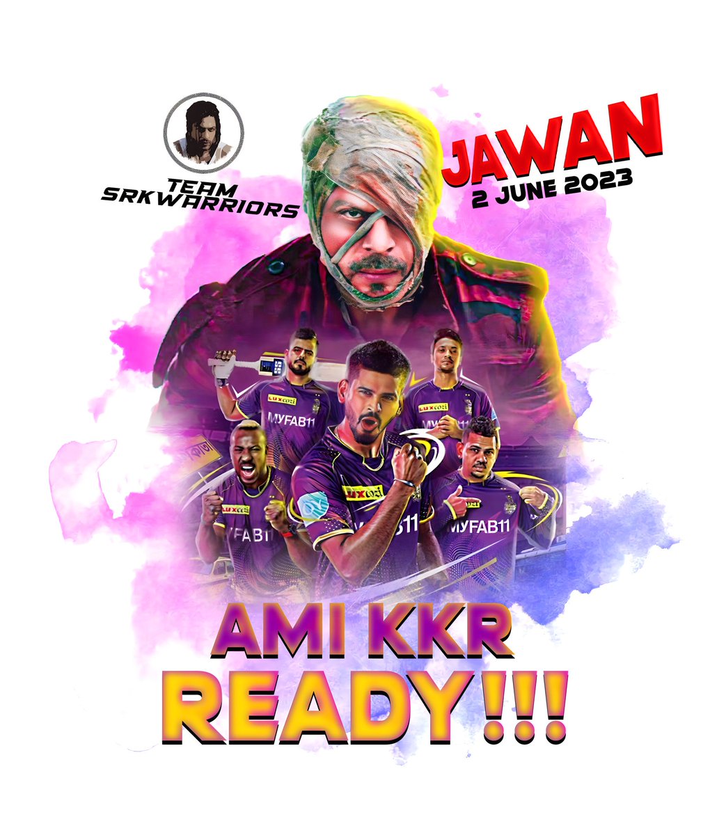 Shah Rukh Khan Warriors FAN Club (@TeamSRKWarriors) on Twitter photo 2023-03-30 16:19:27 SRK Warriors are all Ready to promote #Jawan with our Knights in action at #TATAIPL2023 ❤️🔥 Are you Ready? #AmiKKR #ShahRukhKhan SRK Warriors are all Ready to promote #Jawan with our Knights in action at #TATAIPL2023 ❤️🔥 Are you Ready? #AmiKKR #ShahRukhKhan