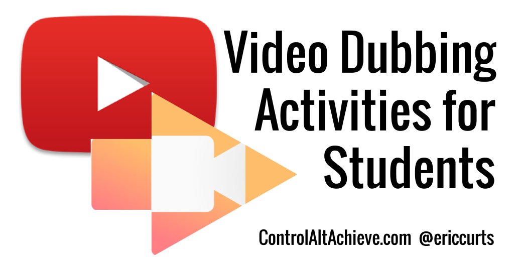 ericcurts's tweet photo. Video Dubbing Learning Activities for Students https://t.co/MUgA3kO65O
#ControlAltAchieve https://t.co/7E9eWD5lqK