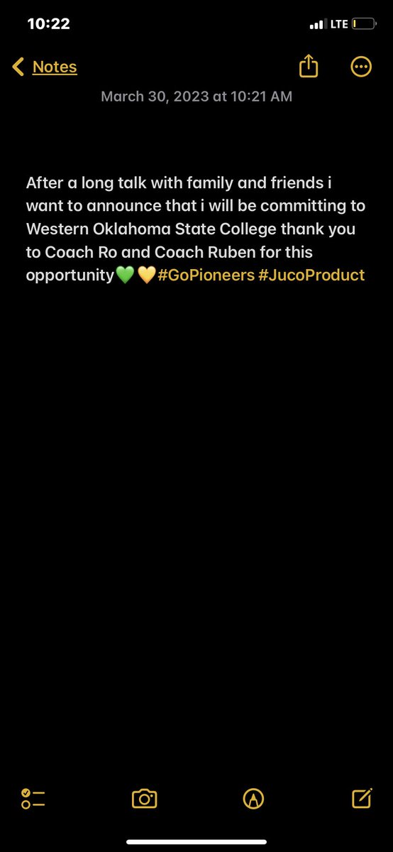raydenchurchill's tweet image. Thank you everyone who supported me throughout this process💚💛 @Ro1Coach @CoachR_Barrera 

@CoachWallace13 @awathletics @RunnersOklahoma @prep_super 
@Daradondo