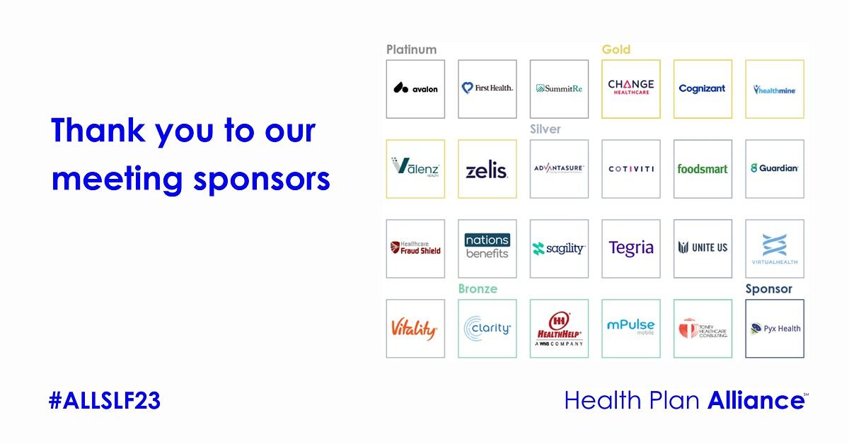HlthPlnAlliance's tweet photo. Our time in Austin for #ALLSLF23 has been nothing short of insightful and inspiring. Thank you to everyone who joined us, and a special thanks to our sponsors for making it all possible: https://t.co/D8nZkA0HN7 https://t.co/VRzJLB7fc4