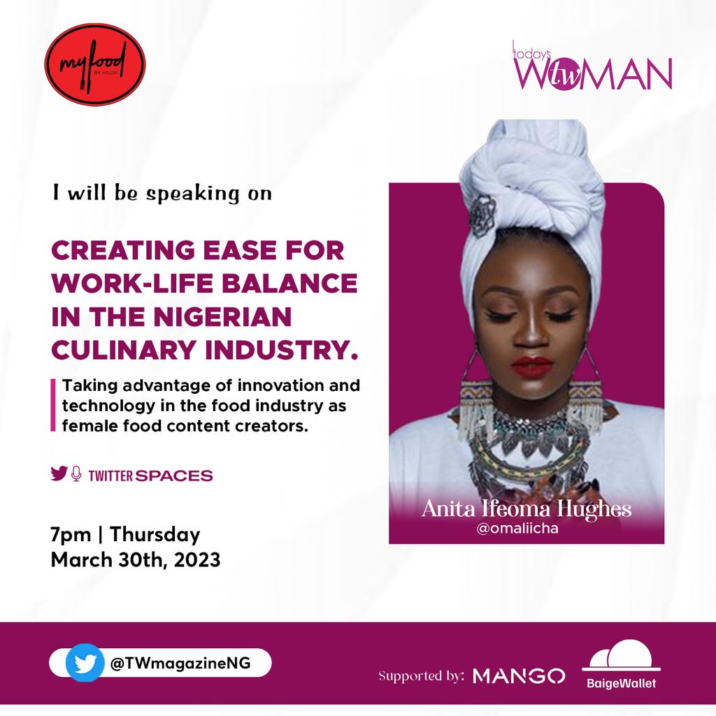 Join in on the conversation via x.com/i/spaces/1yoJM… and come learn from several multiple award winning culinary experts on food content creation.  @Omaliicha - <a href="/IsabotaTeena/">Isabota Teena</a>
#WomenInFood