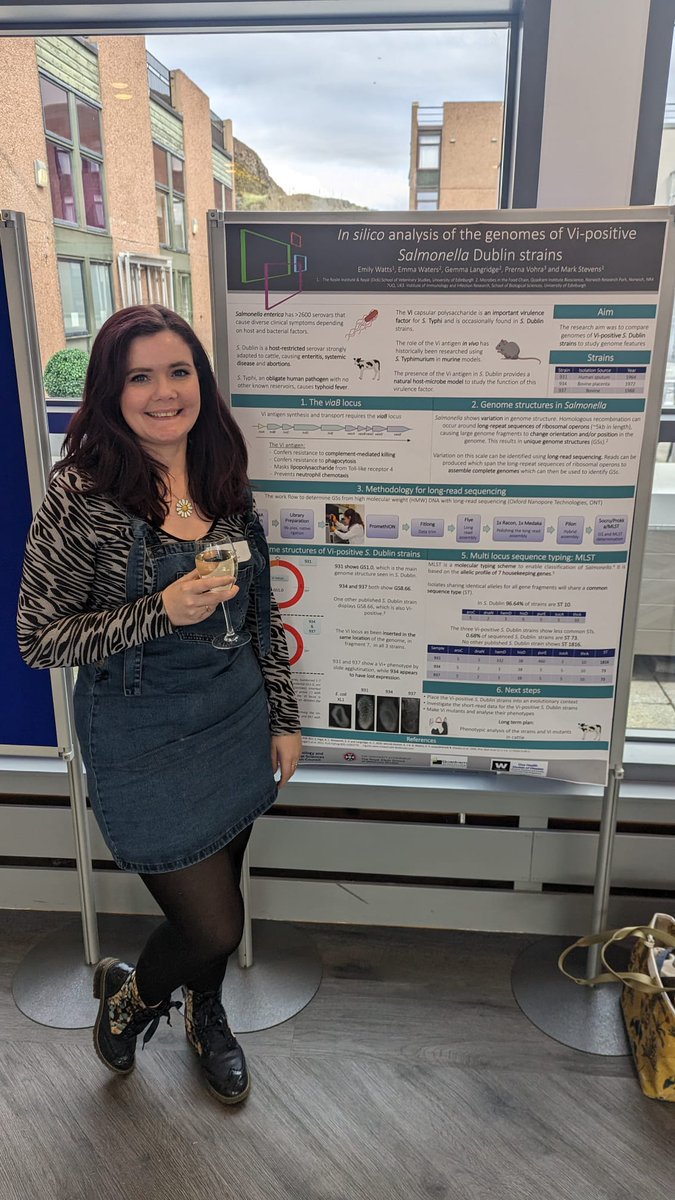A wonderful day showing the #OneHealth perspective of my PhD <a href="/edin_EID/">Edinburgh Infectious Diseases</a>. A chance to showcase my #nanopore work with <a href="/LangridgeLab/">Langridge Lab</a> and <a href="/TheQuadram/">Quadram Institute</a>, and get lots of ideas from my <a href="/EdinburghUni/">The University of Edinburgh</a> colleagues to help me next steps. 

A successful week, with a cheeky vino to celebrate 🍷