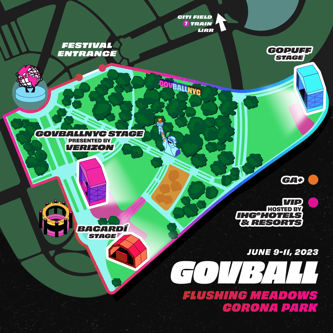 Governors Ball map