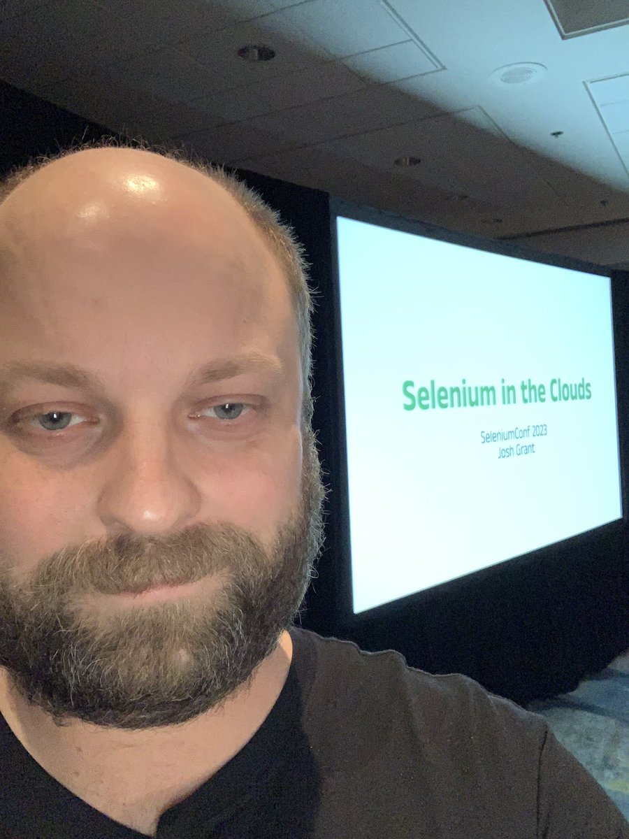 joshin4colours's tweet image. Next speaker is this rugged fellow #SeleniumConf