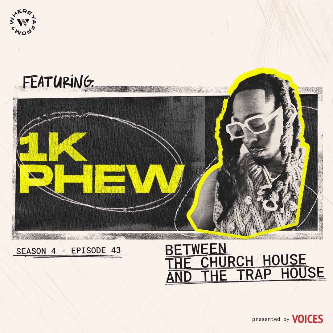 Do you feel like you have to wear a mask to church?  

 listen to  1K Phew discuss who he is inside and outside of church.

Available on at whereyafrom.com

#1kphew #reachrecords #churchhouse #voices #whereyafrom