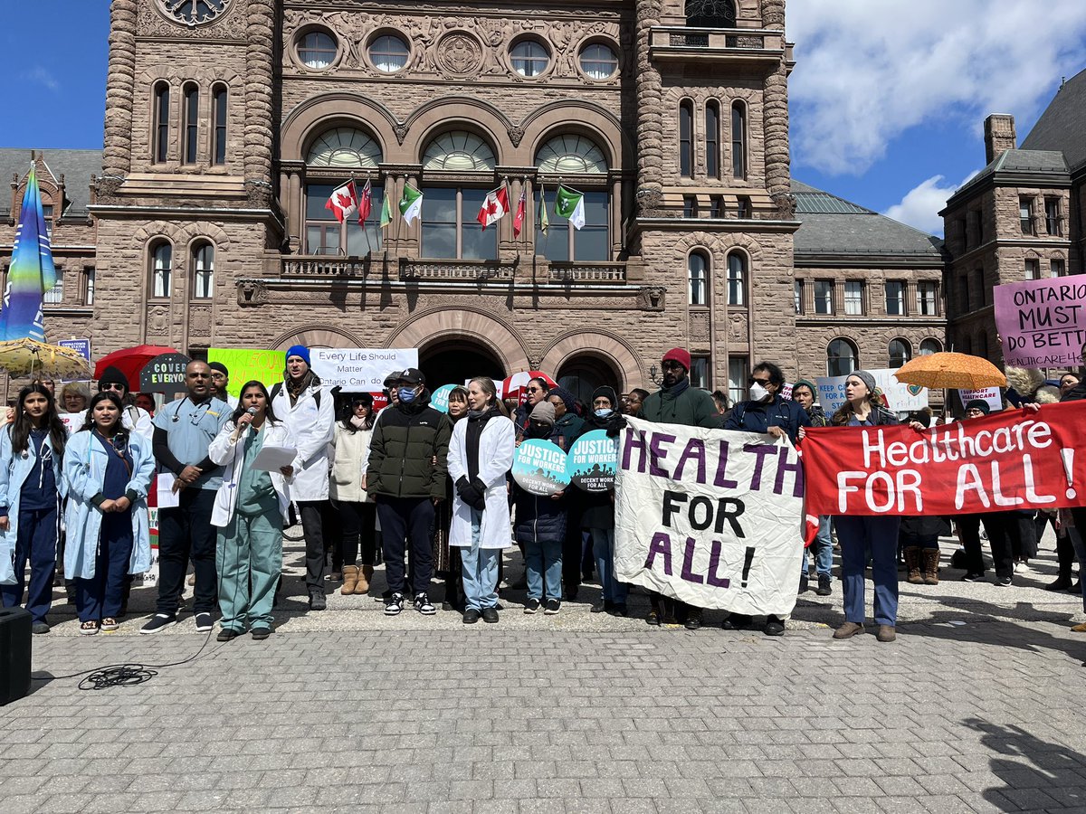 There is no denying that @fordnation & @SylviaJonesMPP’s decision to eliminate health coverage for those who are uninsured will increase wait times and that patients will suffer. Health care for all. @HealthForAllNow