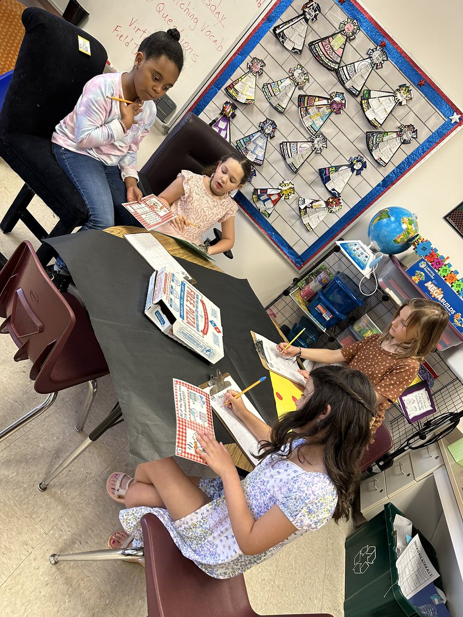 Wednesday we reviewed all things fraction! Our class became a Fraction Frenzy pizzeria. <a href="/SedgeGardenES/">Sedge Garden Elementary</a>