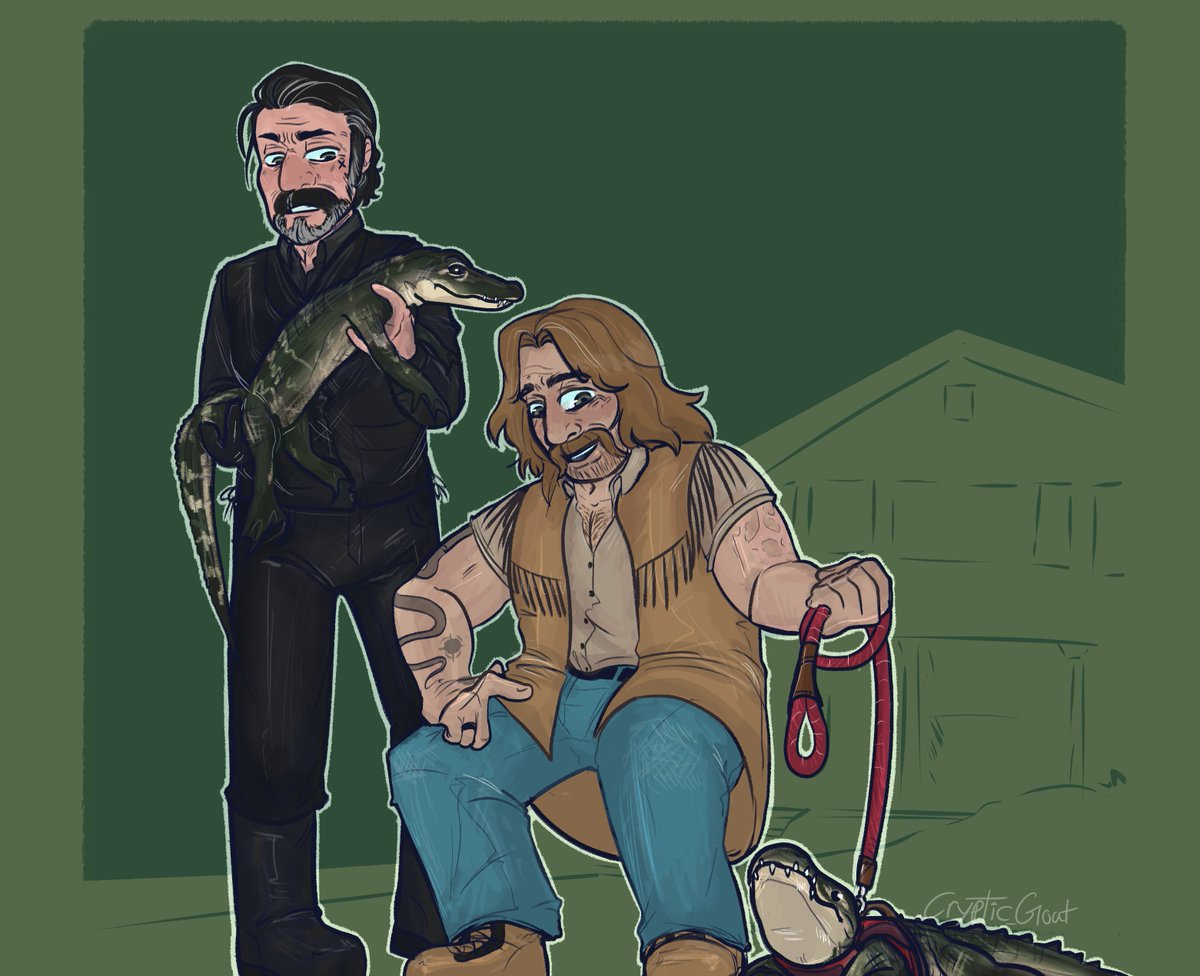 cryptic_goat's tweet image. 🐊 Commission for @Montager7 🐊