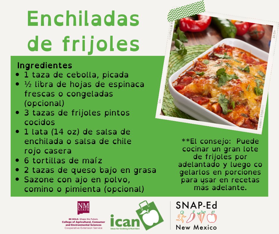nmsuican's tweet photo. ¡Los frijoles son una gran fuente de proteína y fibra y son fáciles de cocinar! Hay 3 pasos simples para cocinar frijoles. #NMSUICAN https://t.co/6tbYccoOl3