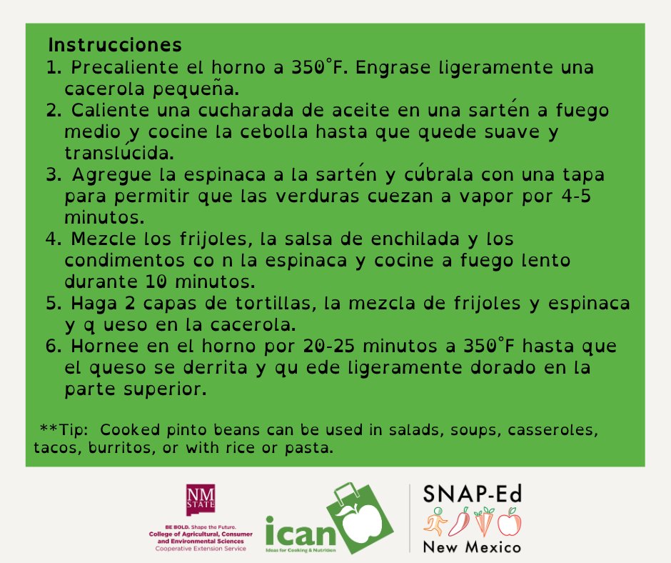 ¡Los frijoles son una gran fuente de proteína y fibra y son fáciles de cocinar! Hay 3 pasos simples para cocinar frijoles. #NMSUICAN