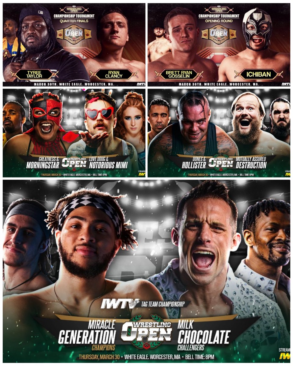 smartmarkvideo's tweet photo. Tonight
8pm ET 
LIVE on @indiewrestling 

Tag titles and Tournaments on 2 screens

#WrestlingOpen 
#TCS15 

https://t.co/6O8OUey9Ey https://t.co/MXS4kZAPLb