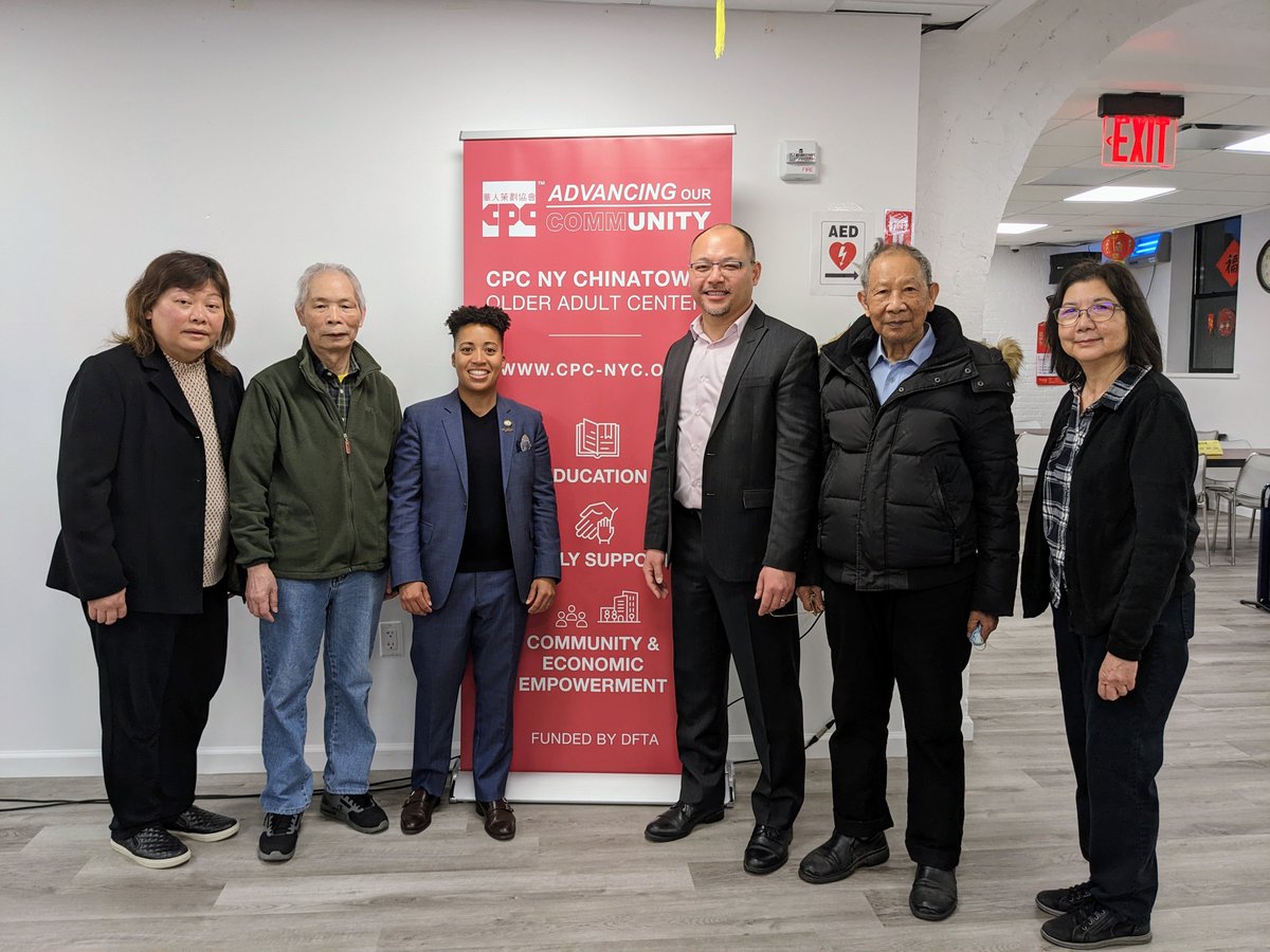 cpc_nyc's tweet photo. Thank you to @CMCrystalHudson for visiting our @NYCAging Chinatown Older Adult Center! We appreciate Council Member Hudson's #AgeInPlaceNYC agenda to support NYC's older adult population. Learn more at https://t.co/h7qr5b6fB9 https://t.co/AnBxtLBJJU