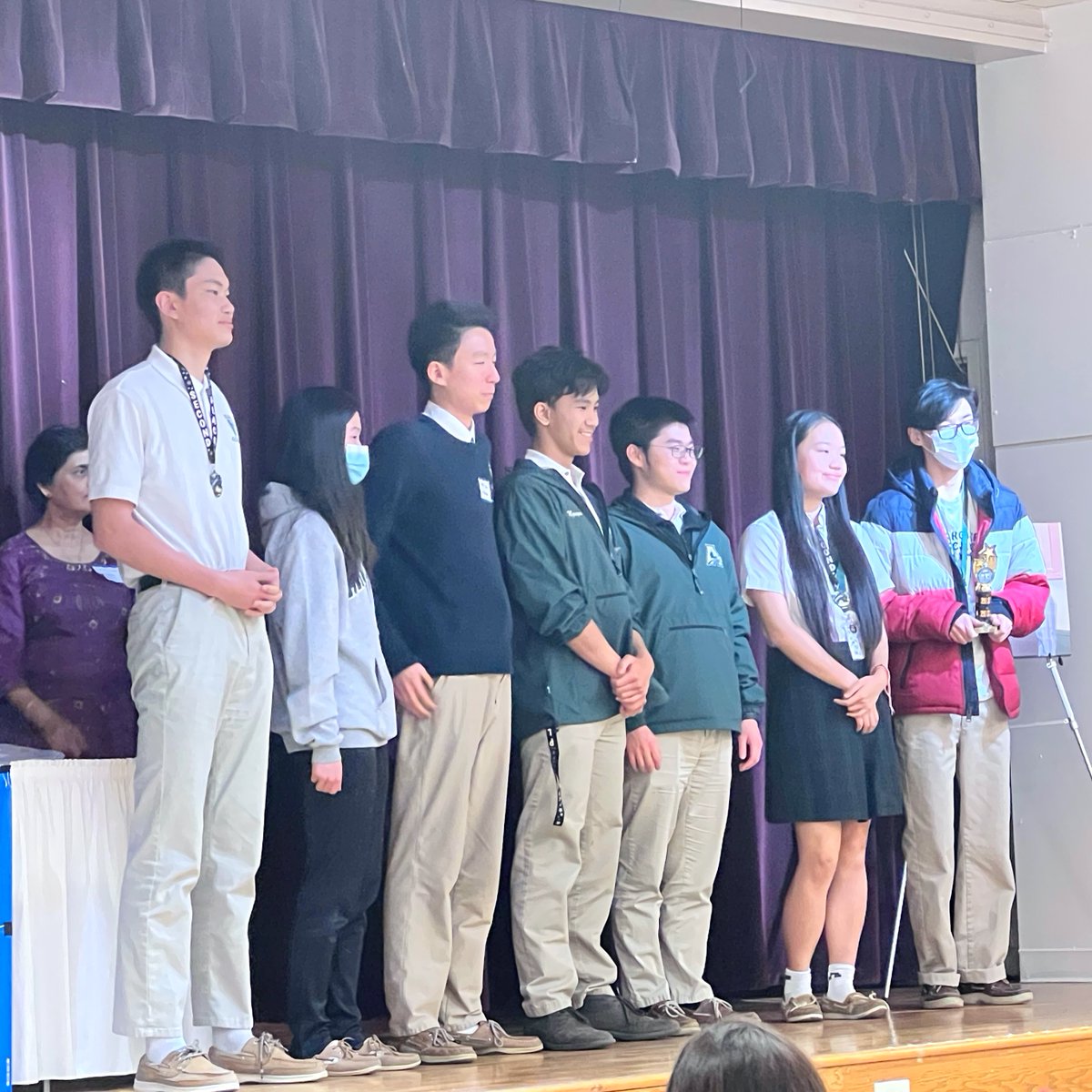 ArchmereAcademy's tweet photo. Not 1, not 2, but 3 perfect scorers at the Mathematics League Invitational!

➕ Leo Chang, Alex Chen, and Kabir Goyal = perfect score

Kabir was also 1st place across the entire state for 9th grade competitors! 🙌 

9th grade team: 4th in the state. 10-12th grade team: 2nd 🤩 https://t.co/8b57GDOpit